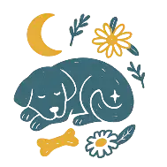 Blue elephant plush toy with yellow feet and trunk, adorned with green leaves.