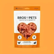Bros Pets Chicken and Blueberry Bites 100g pouch with heart window