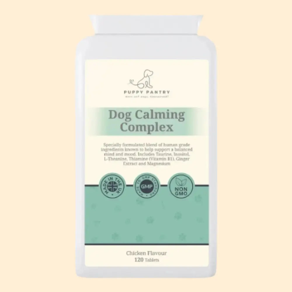 Calming Chews – Chicken (120 Pack) Supports relaxation & relief from stress separation anxiety travel & fireworks - Dog