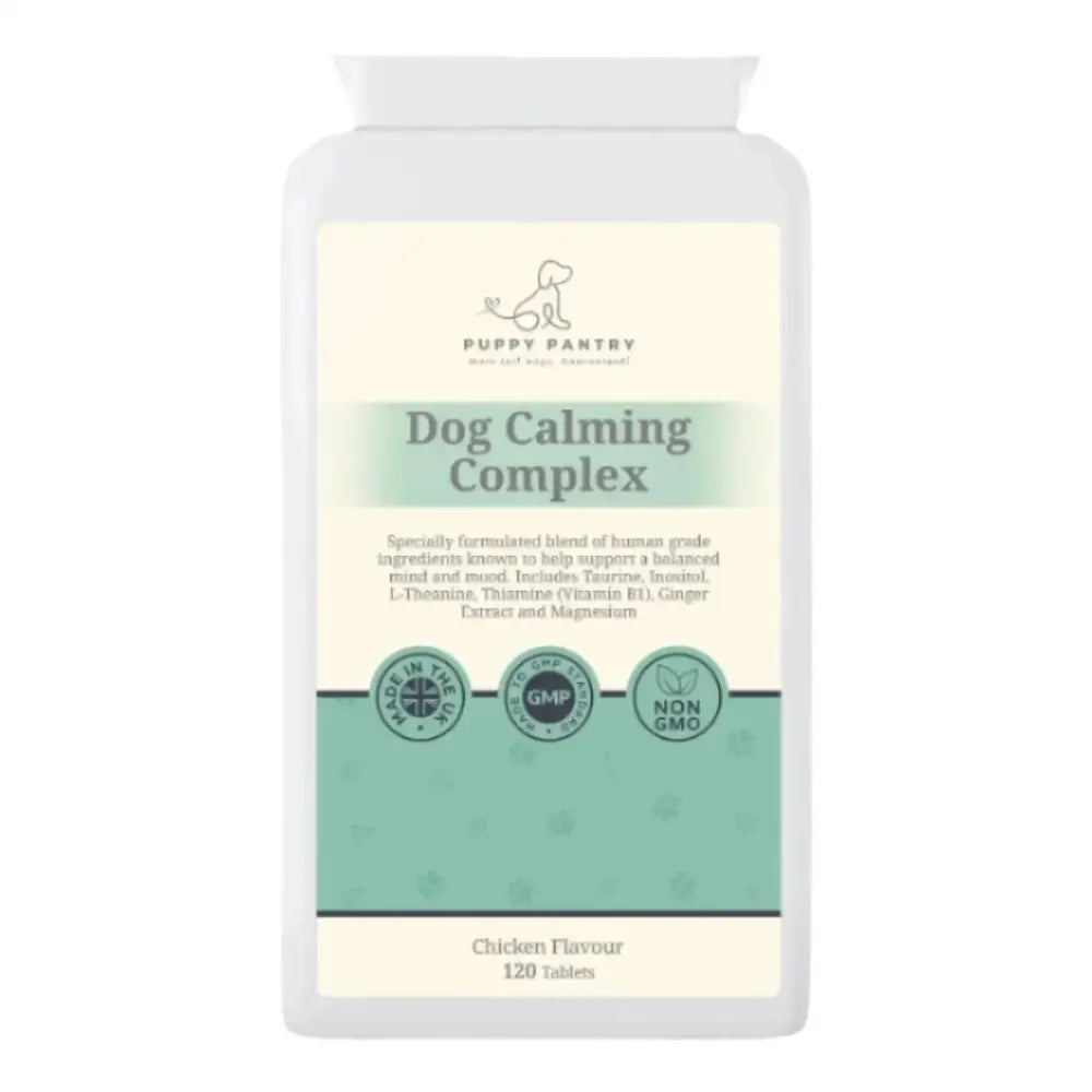 Calming Chews – Chicken (120 Pack) Supports relaxation & relief from stress separation anxiety travel & fireworks - Dog