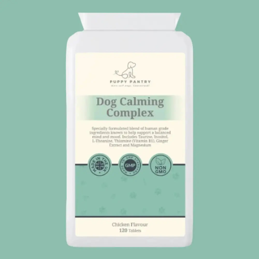 Calming Chews – Chicken (120 Pack) Supports relaxation & relief from stress separation anxiety travel & fireworks - Dog