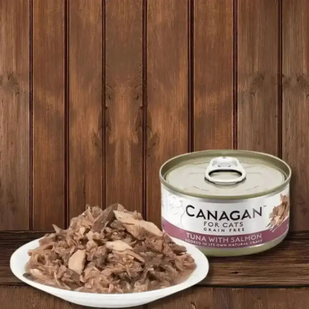 Canagan Cat Food Can Tuna with Salmon is a grain-free, highly nutritious complete cat food
