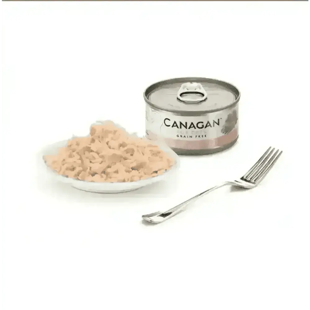 Canagan grain-free chicken with ham cat food can, highly nutritious complete