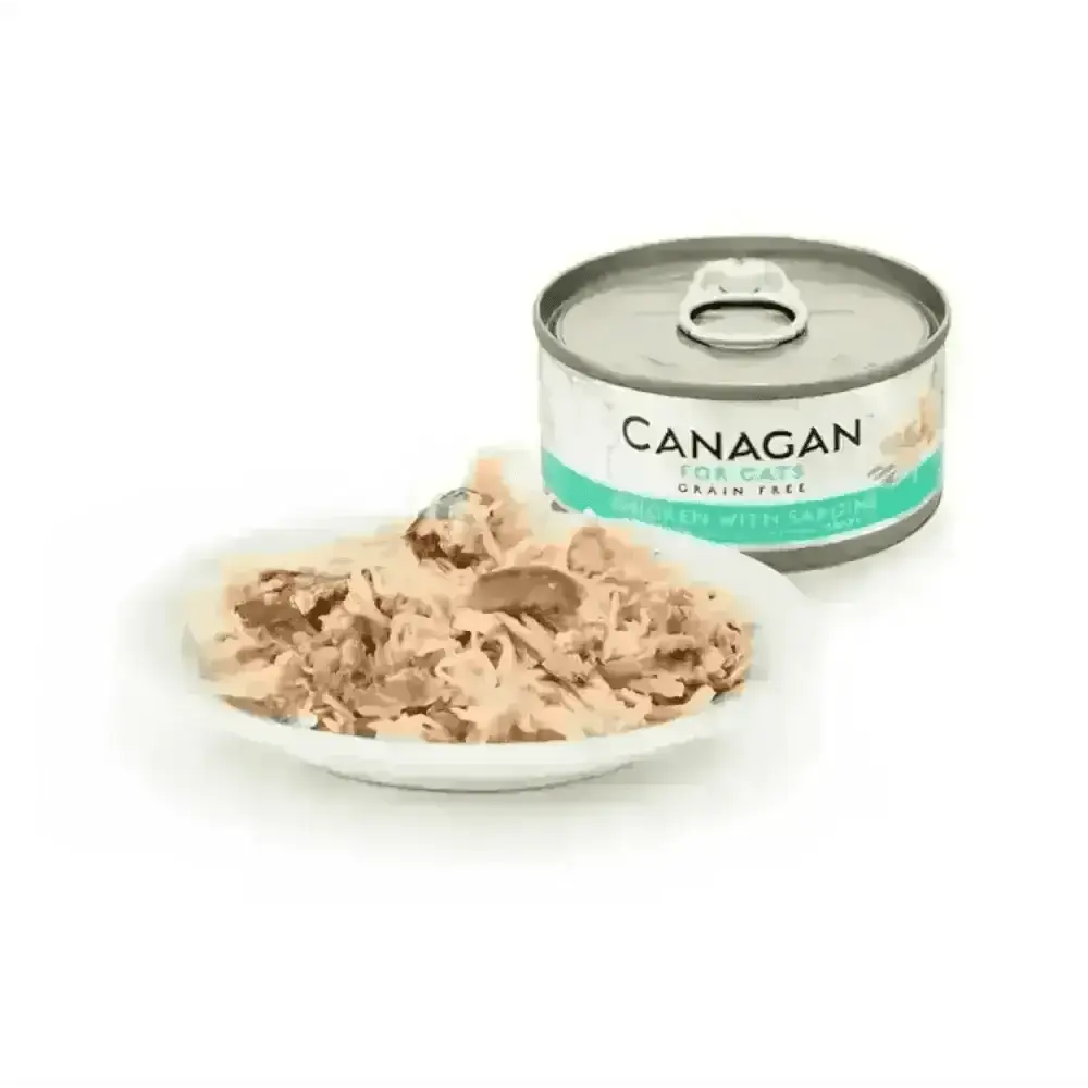 Canagan Cat Food Can Chicken with Sardine for highly nutritious complete cat food