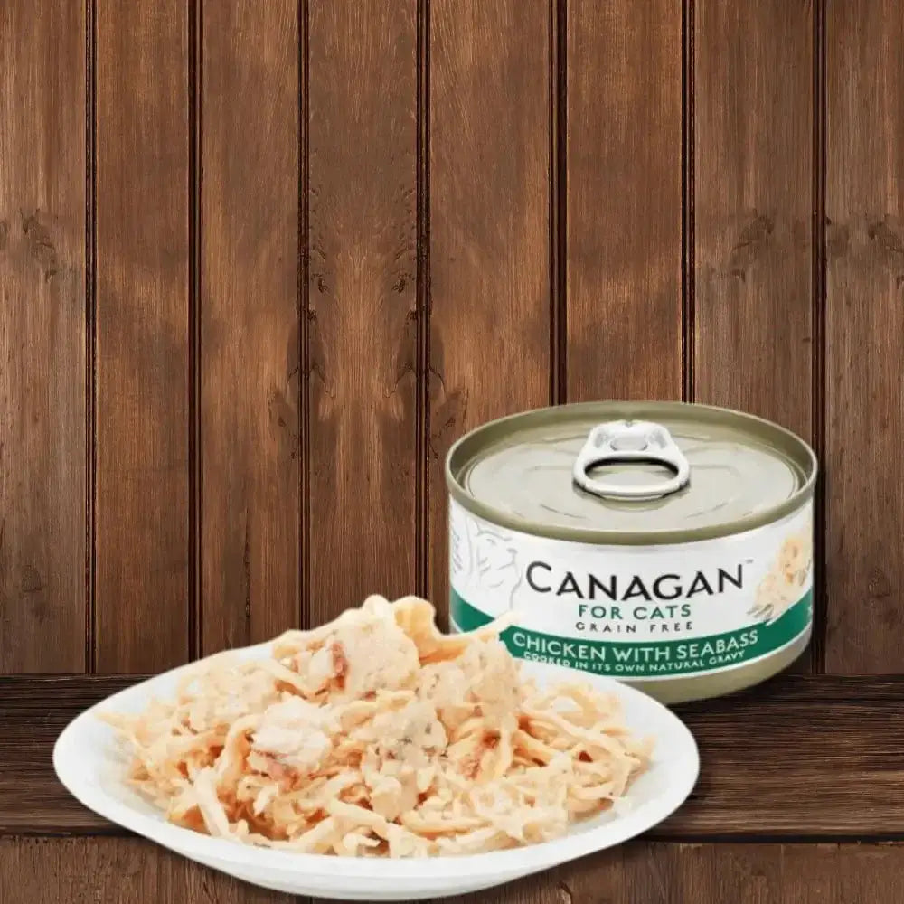Canagan Cat Food Can Chicken with Seabass for highly nutritious complete cat meals
