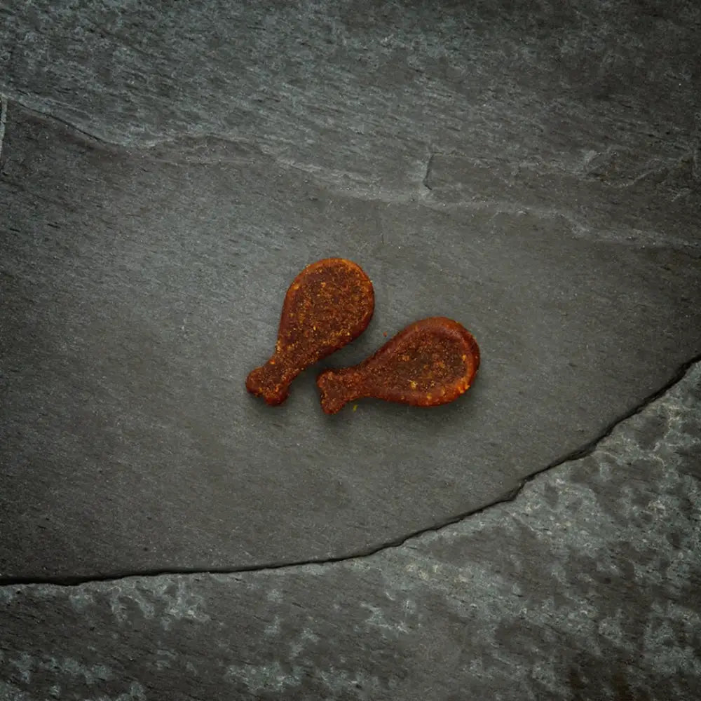 Canagan Chicken Softies: Orange chicken-shaped treats for glossy coat and strong nails