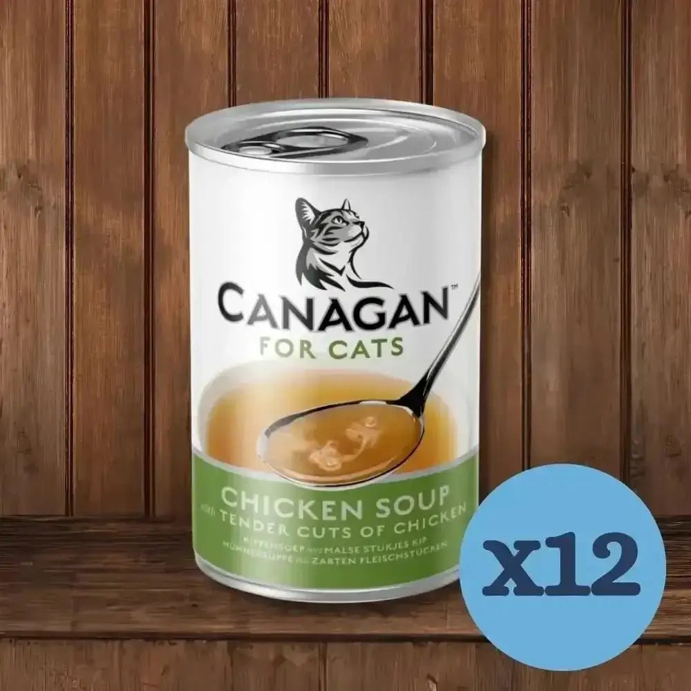 12-pack Canagan Chicken Soup for Kittens and Adults wet cat food with delicious chicken soup
