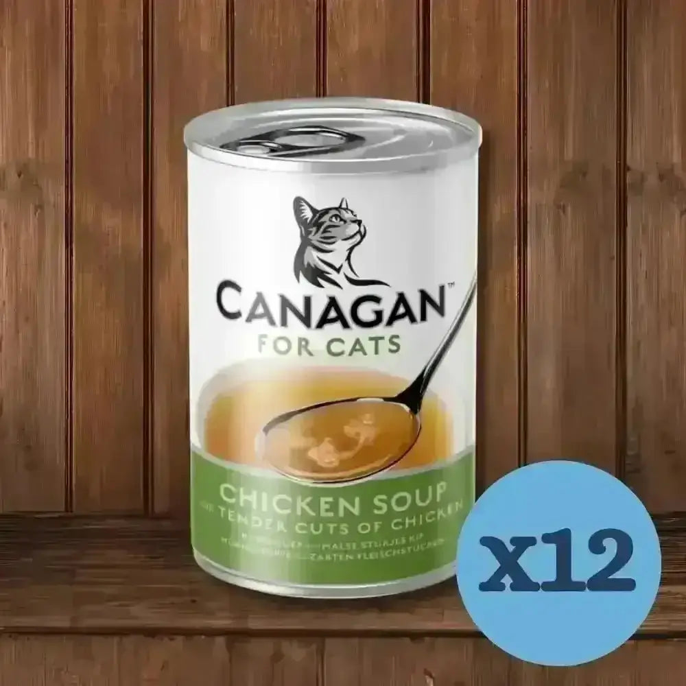 12-pack Canagan Chicken Soup for Kittens and Adults wet cat food with delicious chicken soup