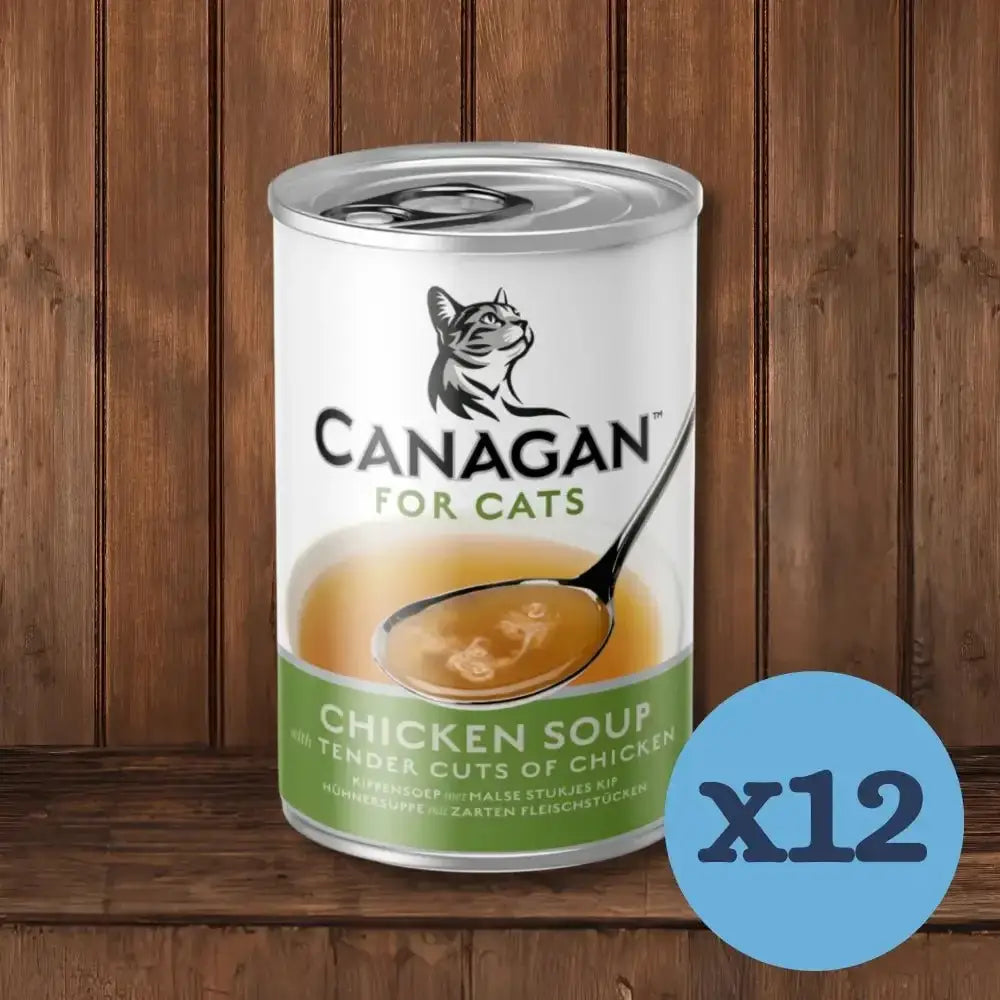 12-pack Canagan Chicken Soup for Kittens and Adults wet cat food with delicious chicken soup