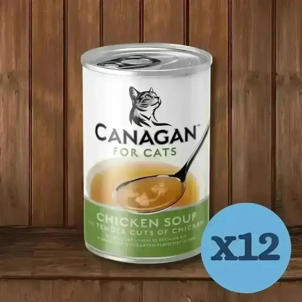 12-pack Canagan Chicken Soup for Kittens and Adults wet cat food with delicious chicken soup