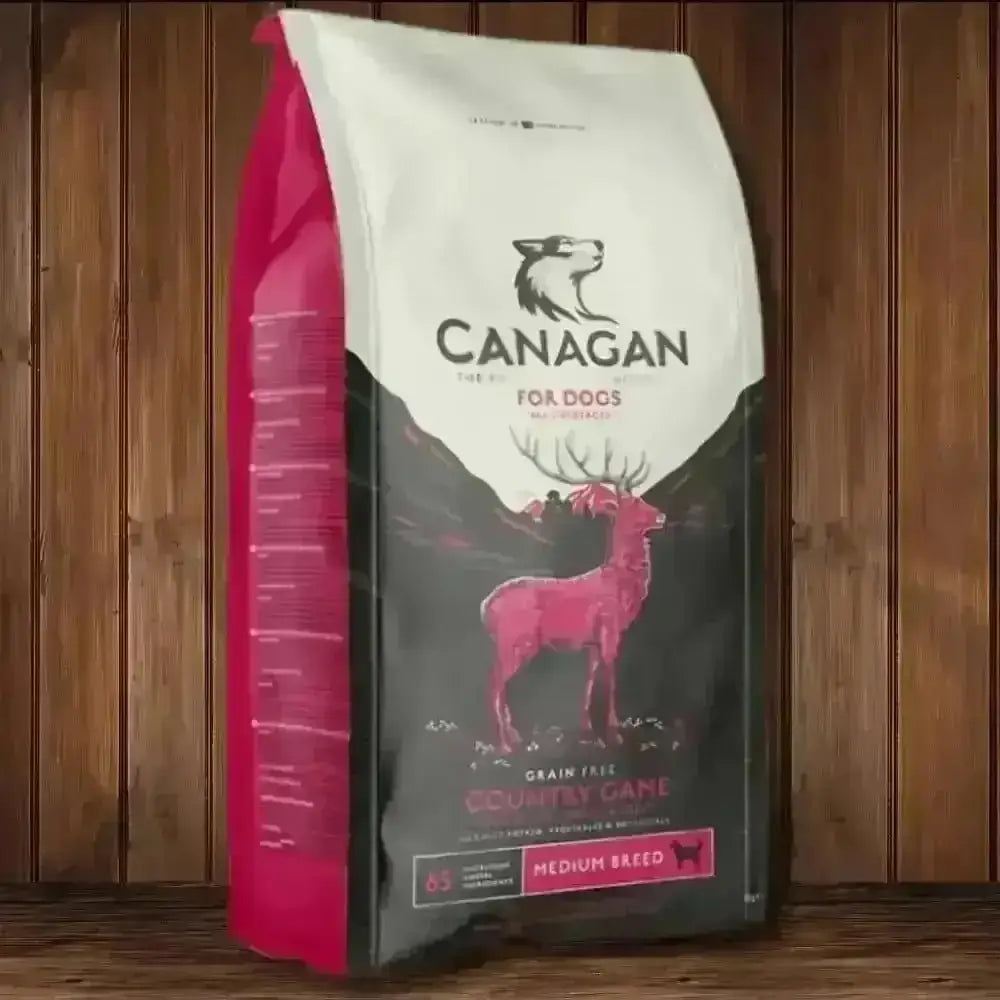 Canagan Country Game dry dog food bag with freshly prepared duck, grain free nutrition