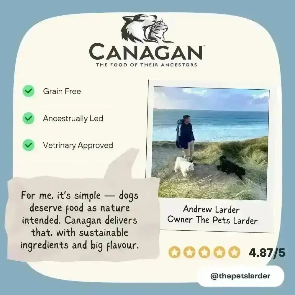 Canagan Dry Dog Free Range Chicken Puppy Food Bag with Copper Sulphate Monohydrate