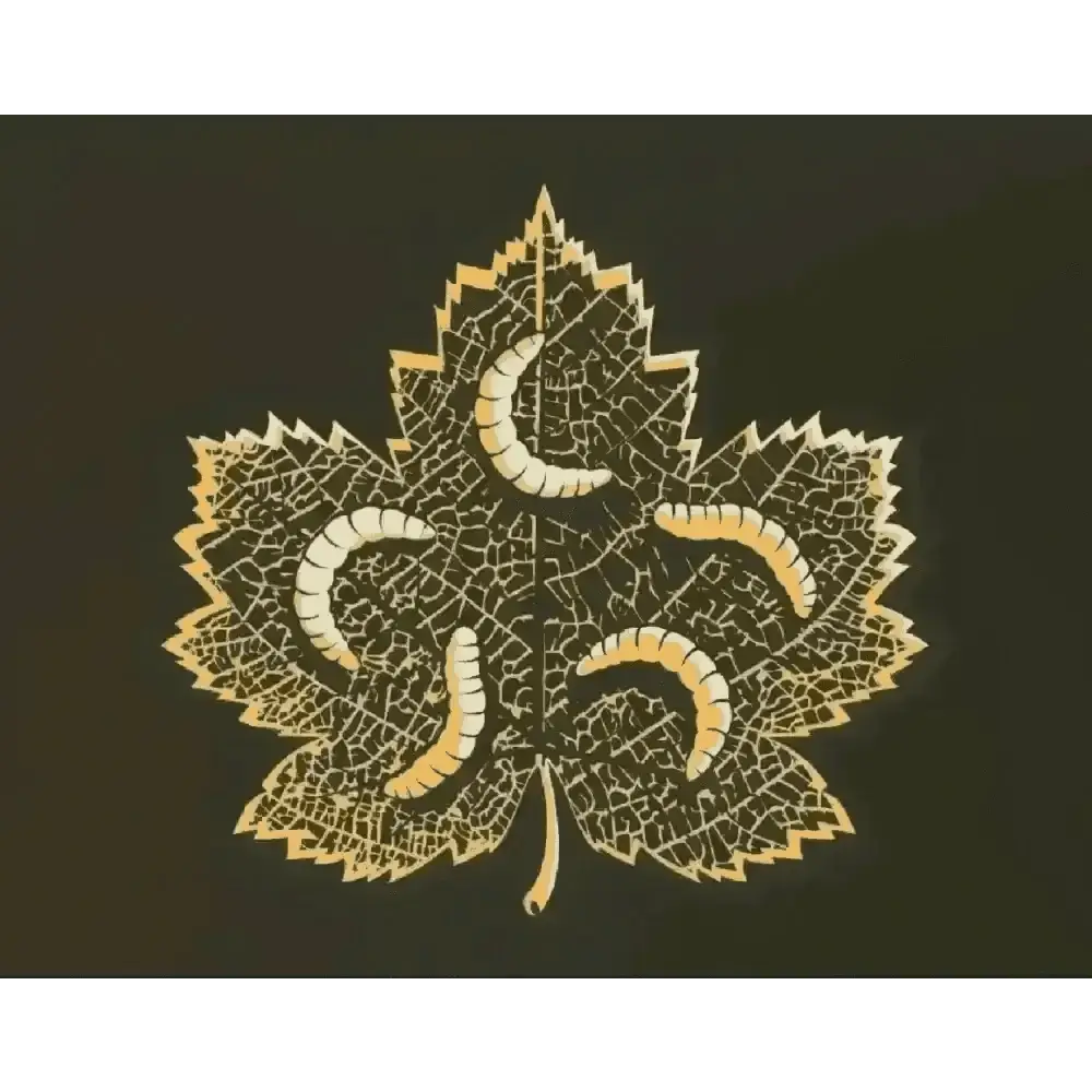 Golden Maple Leaf Laser Cut Decoration with Canagan Dry Dog Insect Protein
