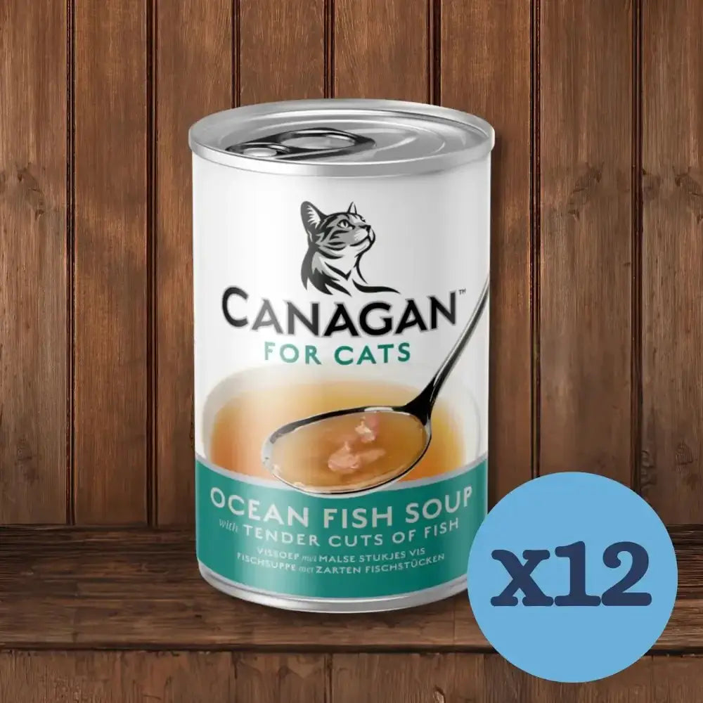 Canagan Ocean Fish Soup cat food canister for kittens and adults with ocean fish soup