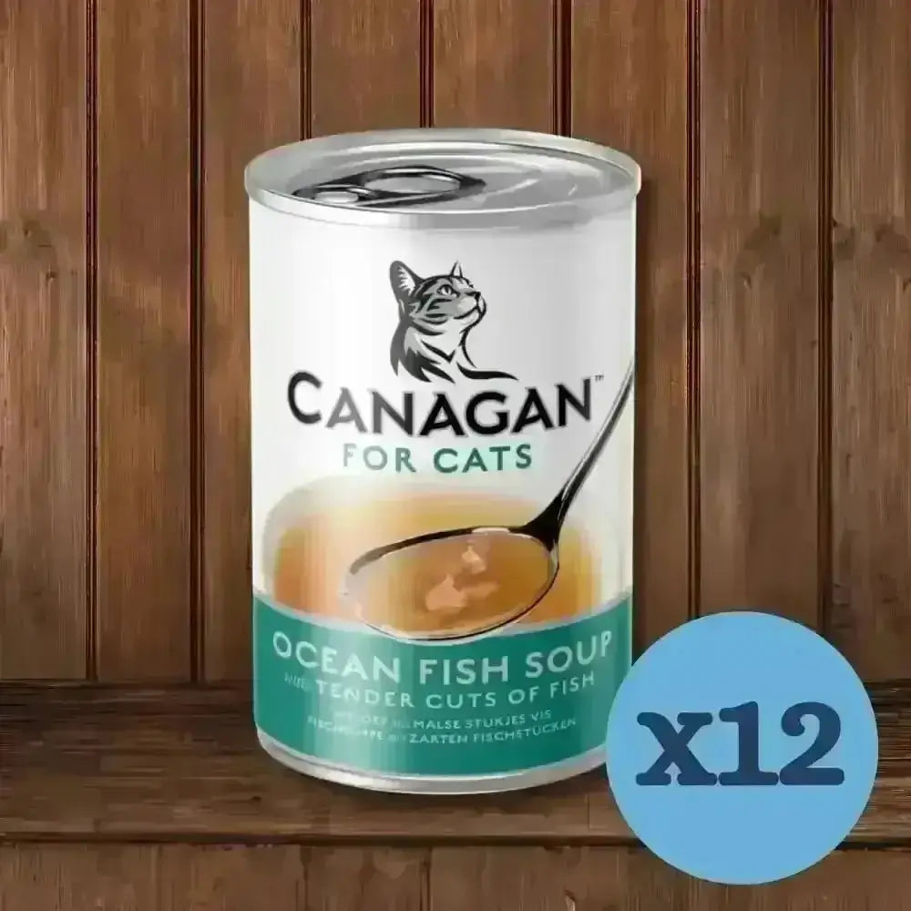 Canagan Ocean Fish Soup cat food canister for kittens and adults with ocean fish soup