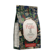 Canagan Petite Chicken grain free dry food bag with blue floral design