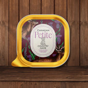 Alt text: Canagan Petite Country Game Meat Tray for Small Dogs, ideal for petite country game diets
