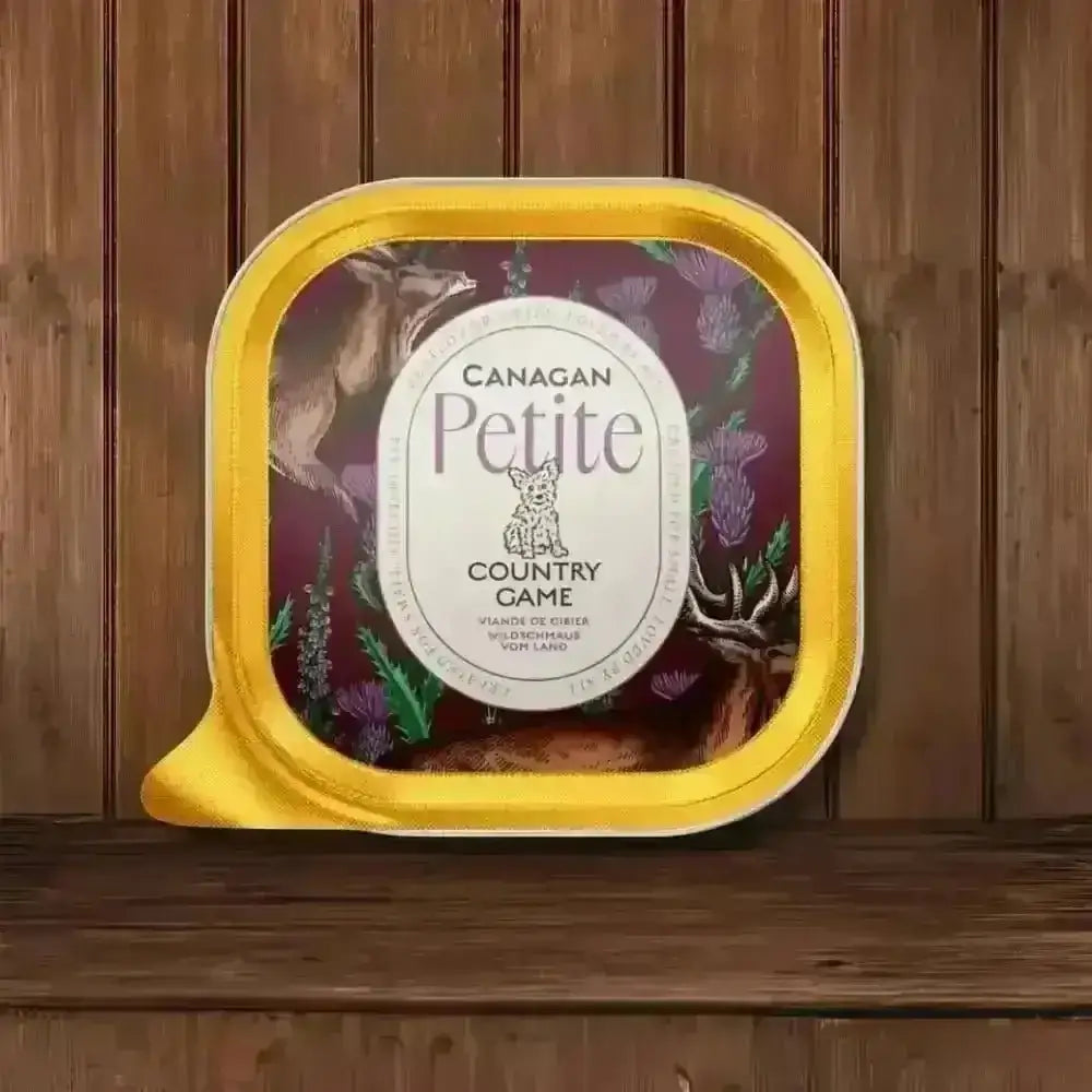 Alt text: Canagan Petite Country Game Meat Tray for Small Dogs, ideal for petite country game diets