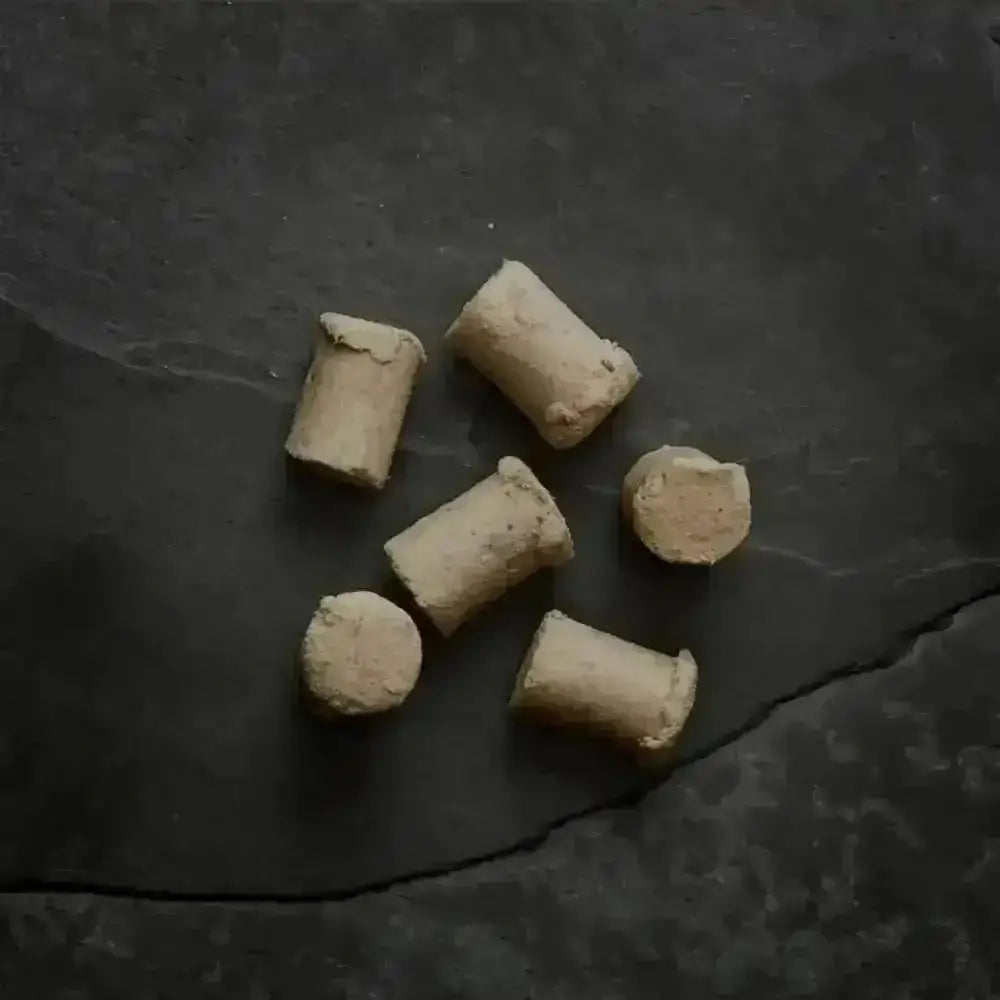 Natural tan cork stoppers for Canagan freeze dried lamb treats