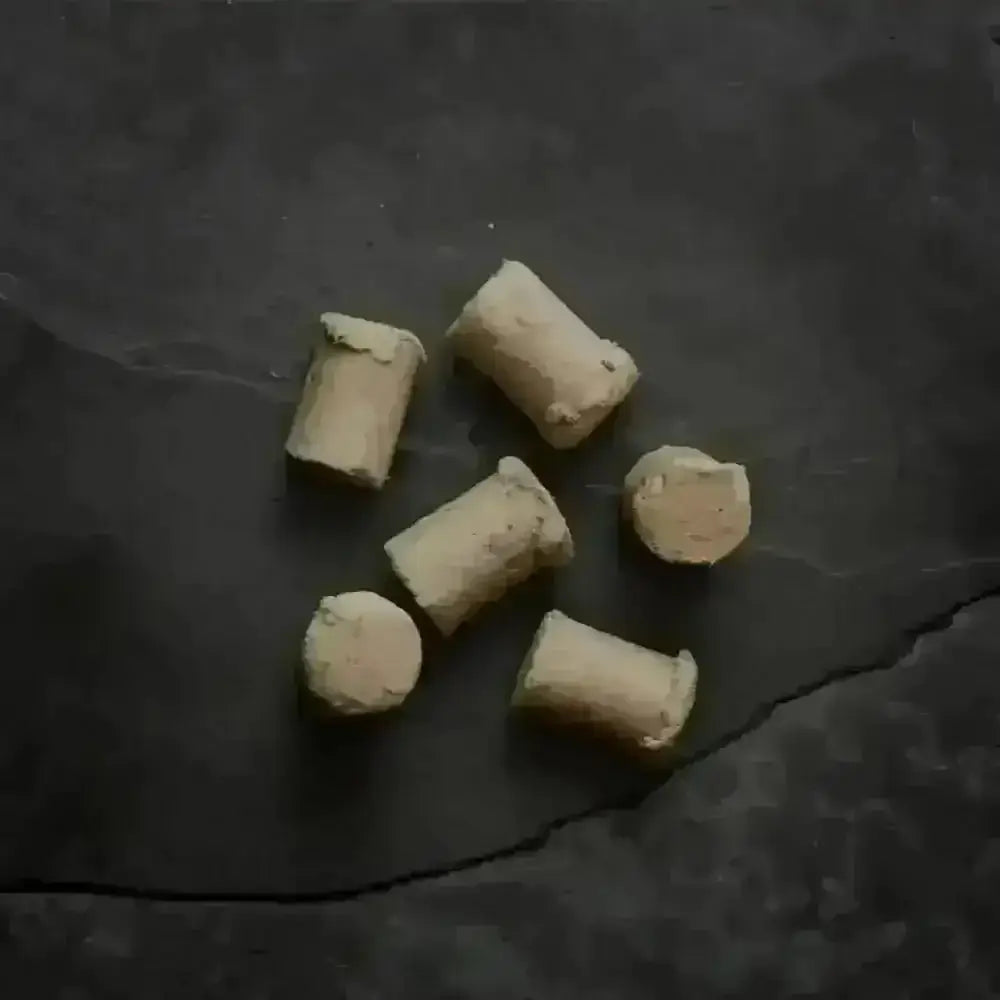 Natural tan cork stoppers for Canagan freeze dried lamb treats