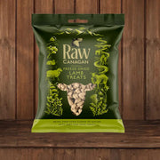 Canagan Freeze Dried Lamb Treats for Dogs on a brown background