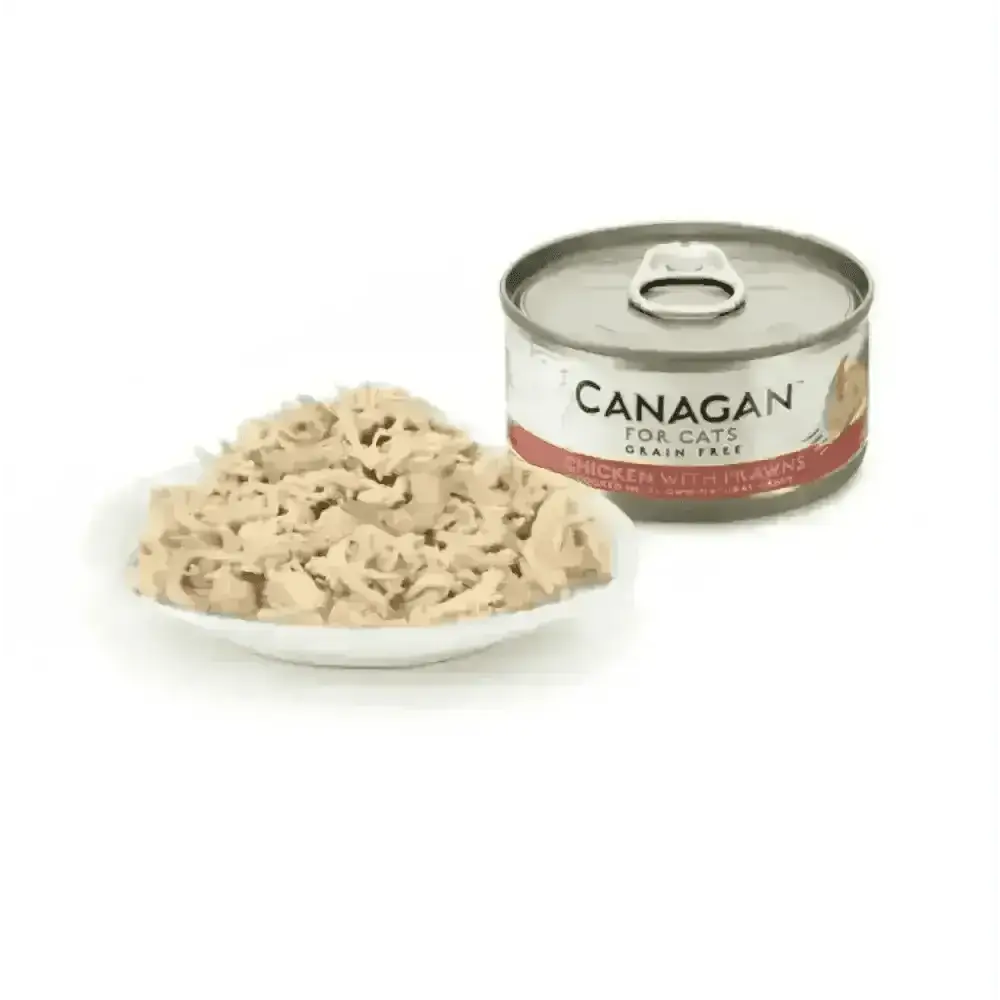 Canagan Grain-Free Cat Food 75g Can with Chicken and Prawn