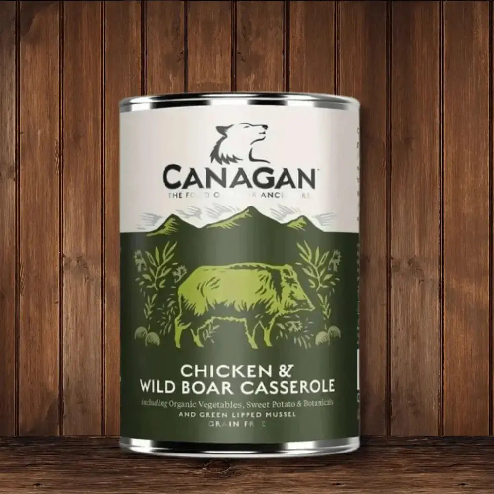 Canagan Wet Dog Food Can with Chicken and Wild Boar Casserole