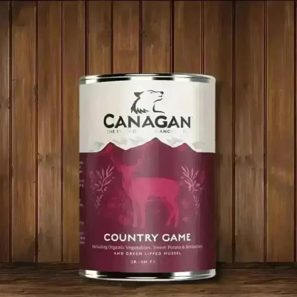 Canagan Country Game wet dog food can, delivered fresh