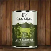 Canagan Wet Dog Food Can Lamb Casserole in a canister for fresh dog food delivery