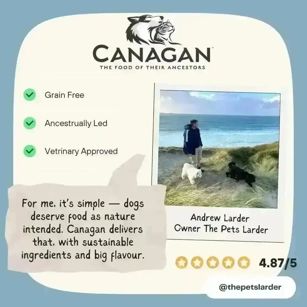 Canagan Puppy Feast grain-free wet dog food can with organic vegetables