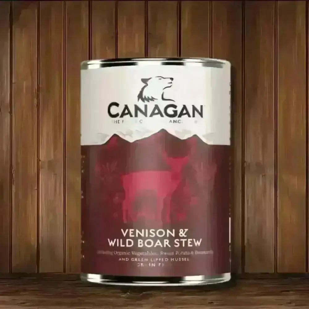 Canagan Wet Dog Food Can with Venison and Wild Boar Stew