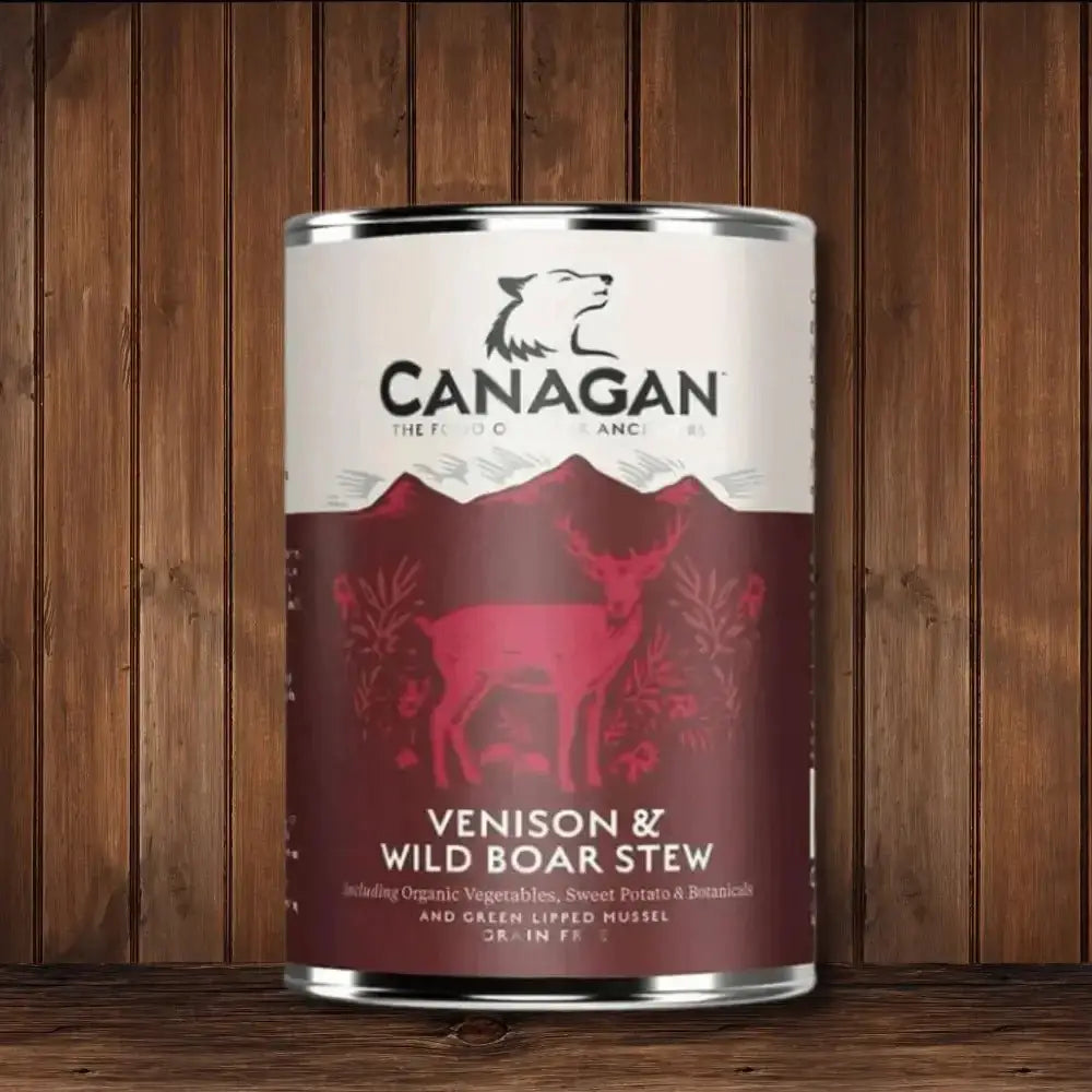Canagan Wet Dog Food Can with Venison and Wild Boar Stew