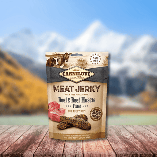 Carnilove Jerky Beef & Beef Muscle Fillet Treats - Natural Treats For Dogs