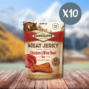 Carnilove Jerky Chicken and Wild Boar Bar for Dogs with Natural Antioxidants