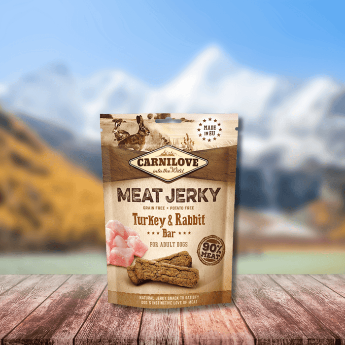 Carnilove Jerky Turkey & Rabbit Bar - Natural Treats For Dogs