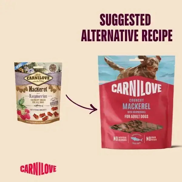 Carnilove Mackerel with Raspberries Crunchy Dog Treats - Natural for Dogs | Pet Shop