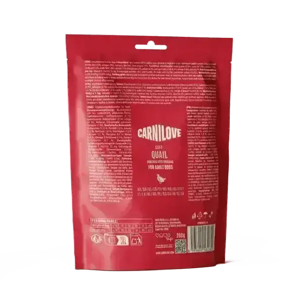 Carnilove Quail with Oregano Treats - Natural for Dogs | Pet Shop