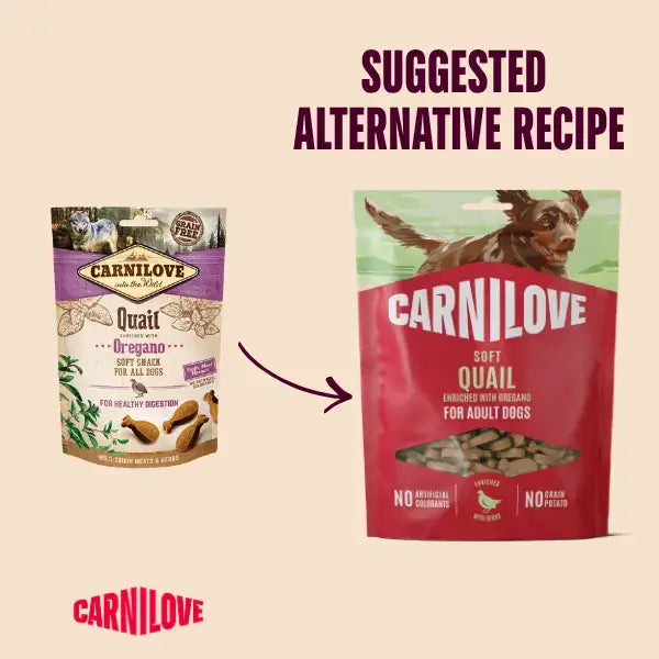 Carnilove Quail with Oregano Treats - Natural for Dogs | Pet Shop