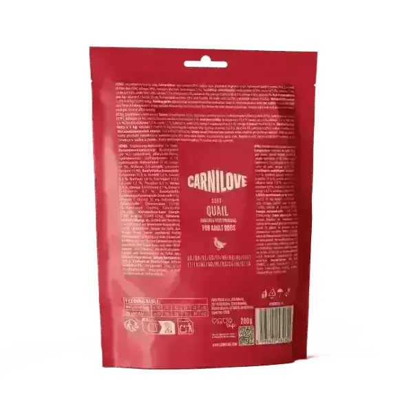 Carnilove Quail with Oregano Treats - Natural for Dogs | Pet Shop