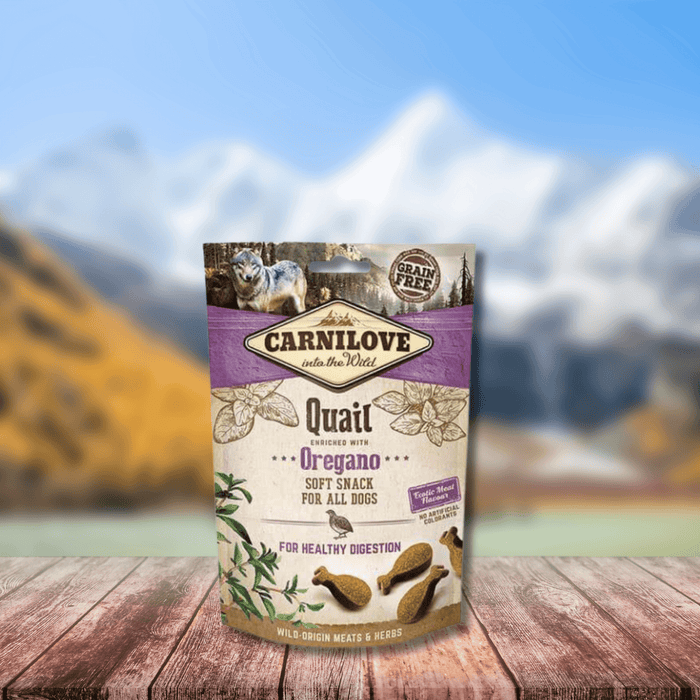 Carnilove Quail with Oregano Semi Moist Treats - Natural Treats For Dogs