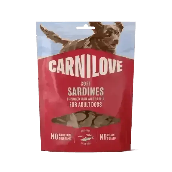 Carnilove Sardines with Wild Garlic Dog Treat - Natural Treats for Dogs | Pet Shop