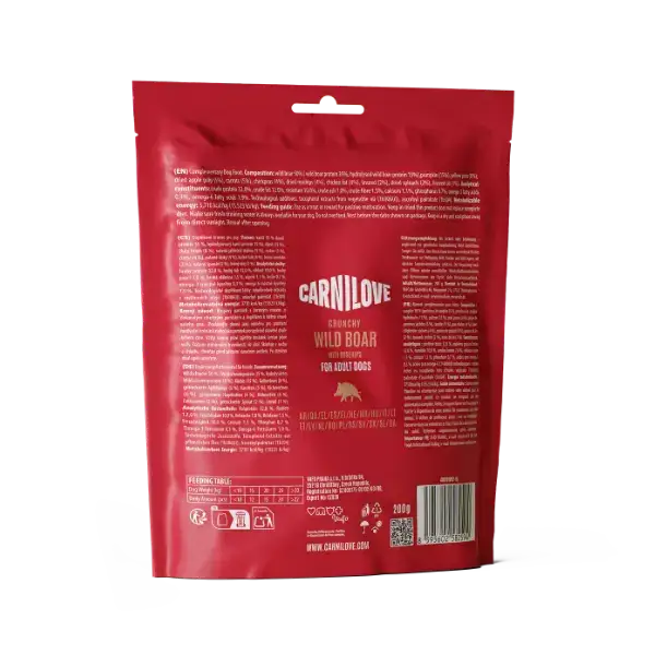 Carnilove Wild Boar with Rosehips Crunchy Dog Treats - Natural for Dogs | Pet Shop