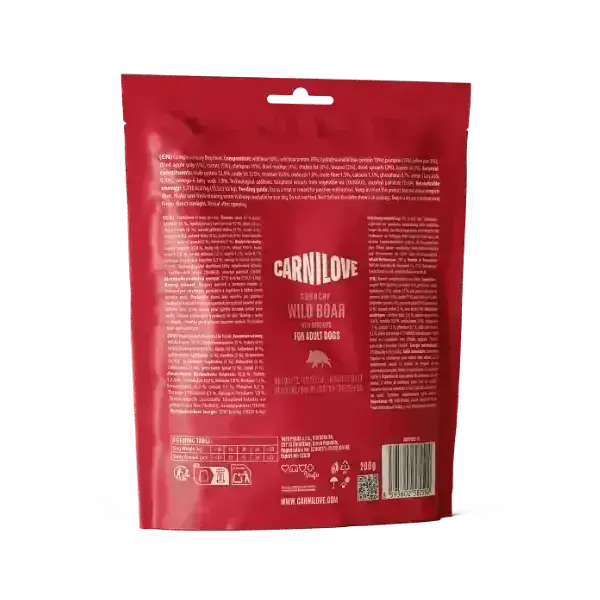 Carnilove Wild Boar with Rosehips Crunchy Dog Treats - Natural for Dogs | Pet Shop