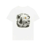White Printed T-shirt Back
