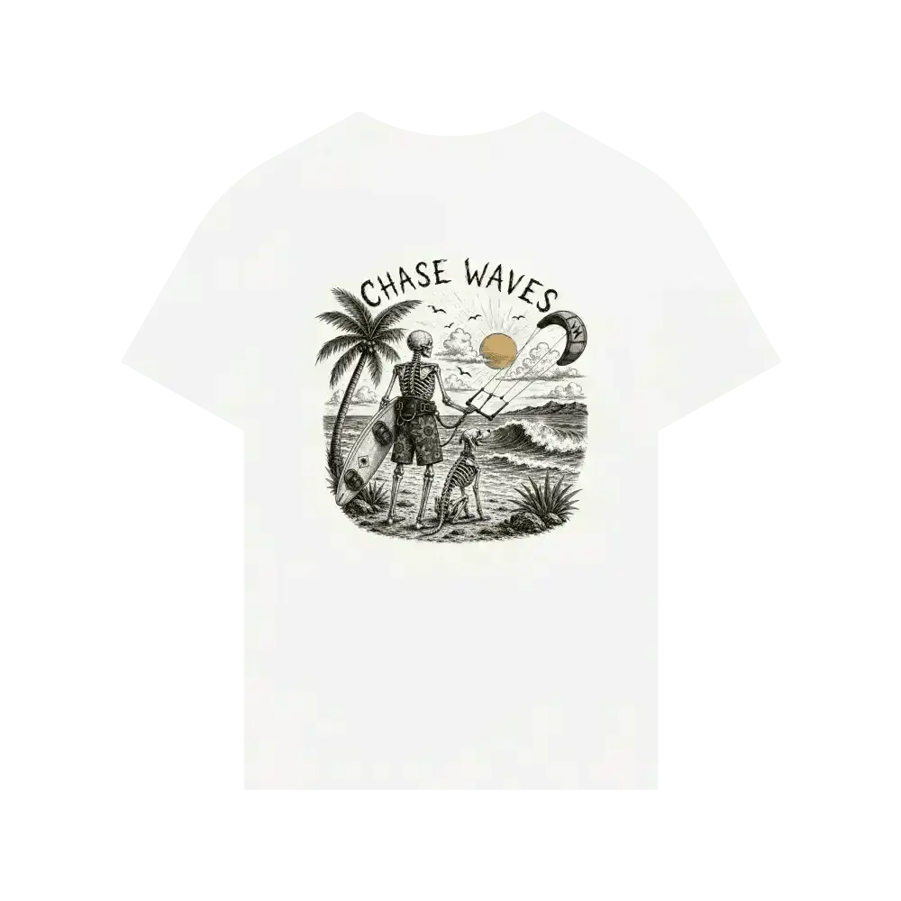 White Printed T-shirt Back