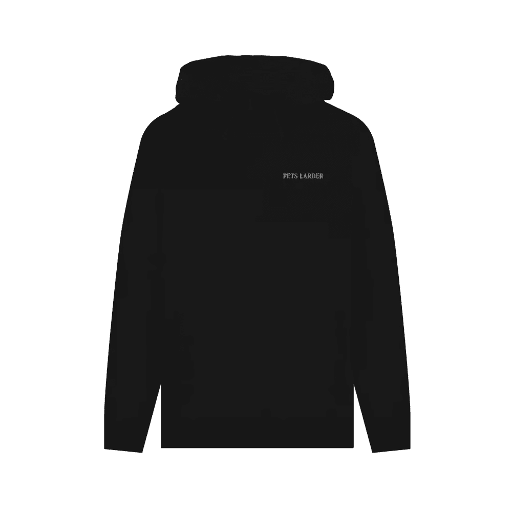 Black Printed Hoody Front
