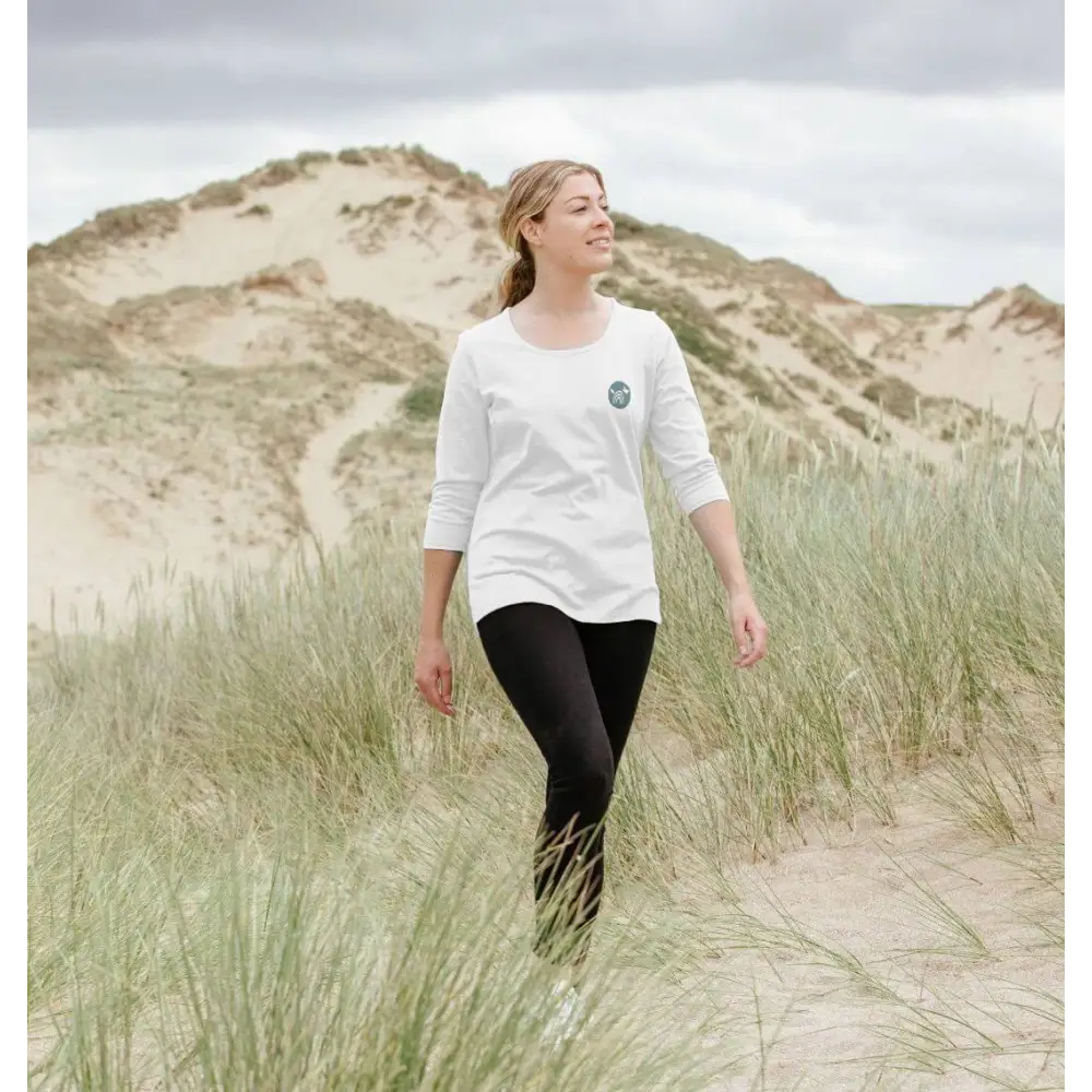 Certified Organic Cotton Women’s Natural Cornish Pet T-Shirt with Logo