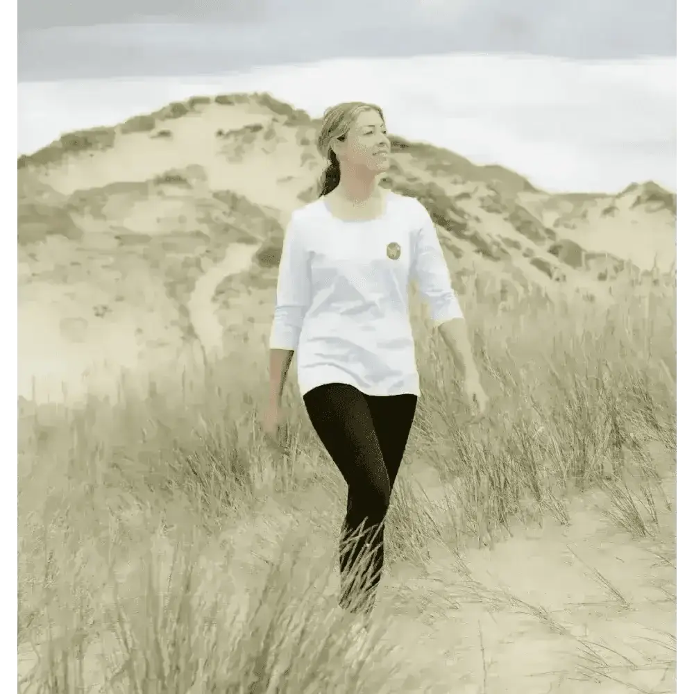 Certified Organic Cotton Women’s Natural Cornish Pet T-Shirt with Logo