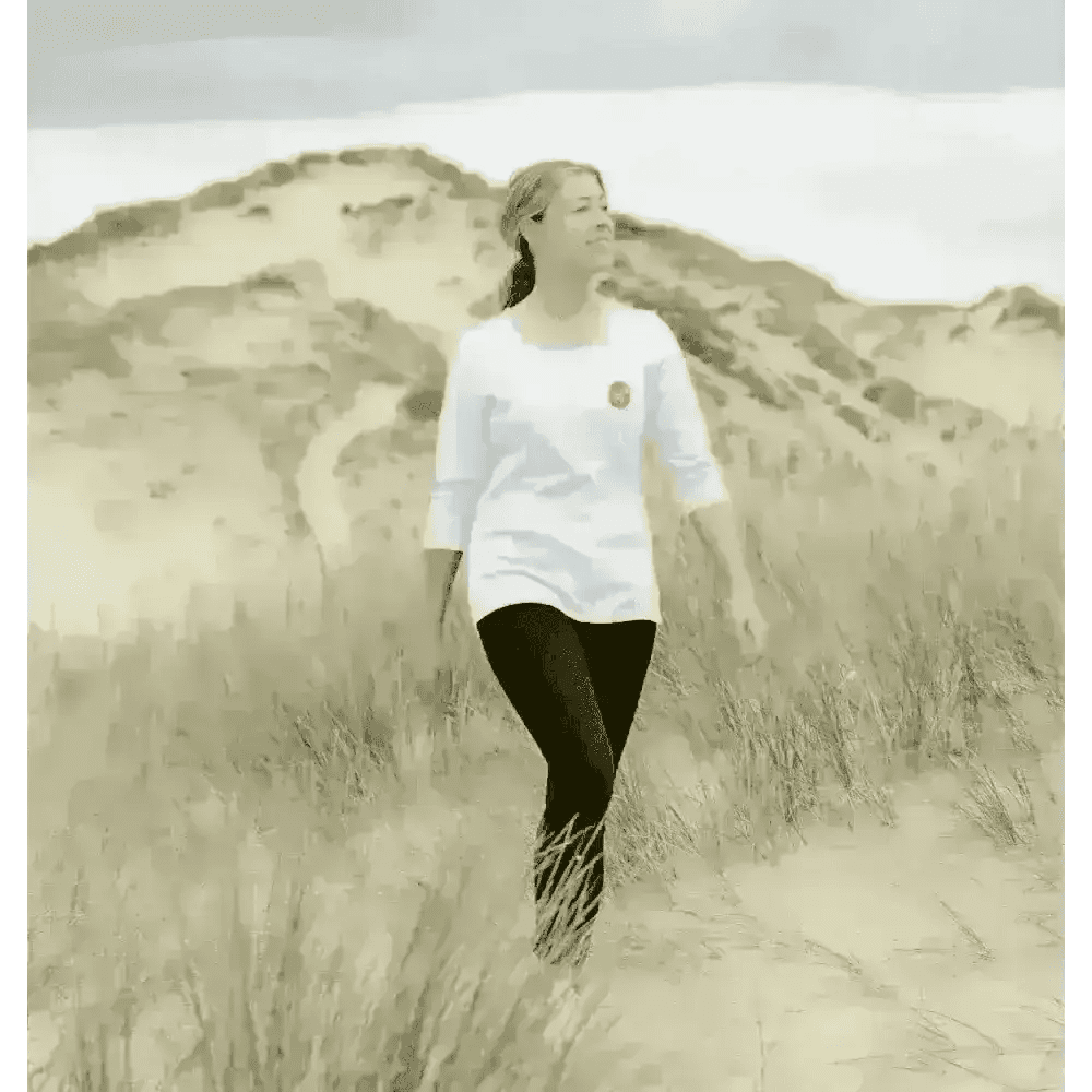 Certified Organic Cotton Women’s Natural Cornish Pet T-Shirt with Logo
