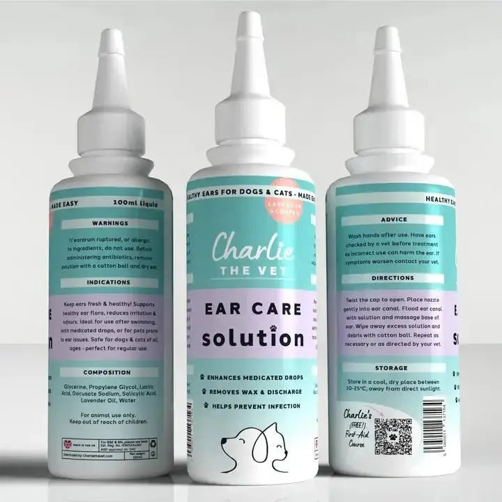 Charlie the Vet Lavender Ear Cleaner for Dogs & Cats - Dog Grooming | Natural Pet Shop